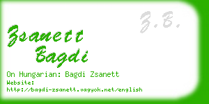 zsanett bagdi business card